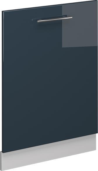 Vicco Frontblende Fame-Line, Dunkelblau Hochglanz/Weiss, 60 cm ohne Arbeitsplatte