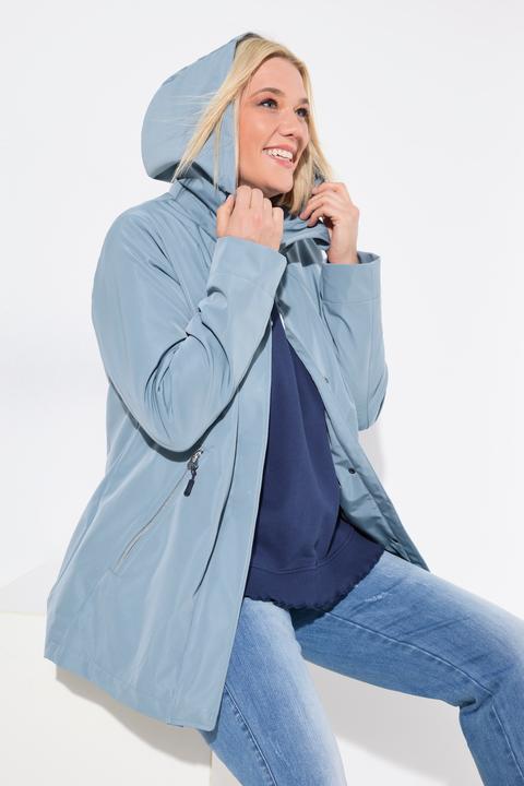 Produktbild Ulla Popken HYPRAR Funktionsjacke, wasserabweisend, Kapuze (46, 48)