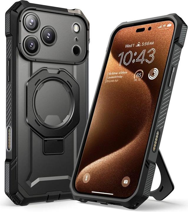Produktbild Supcase UB Grip Mag MagSafe Case für iPhone 17 Pro Max - Schwarz (Apple iPhone 17 Pro Max)