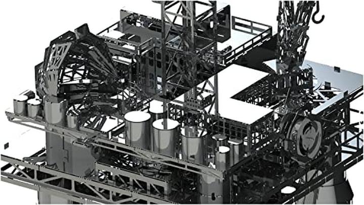 Actual product image Metal Time 3d Plateforme Petroliere 250pcs