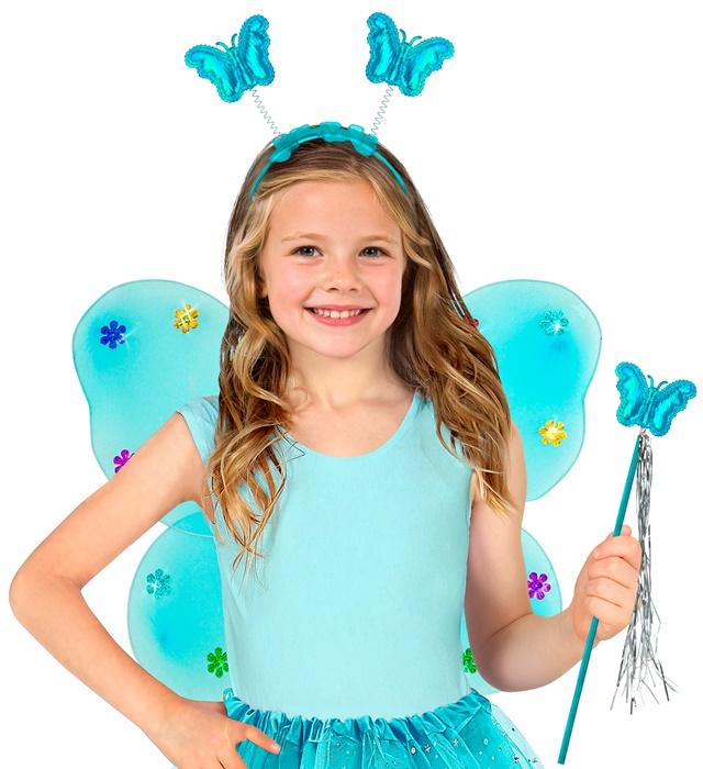 Produktbild Widmann Hellblaues Schmetterlings Set