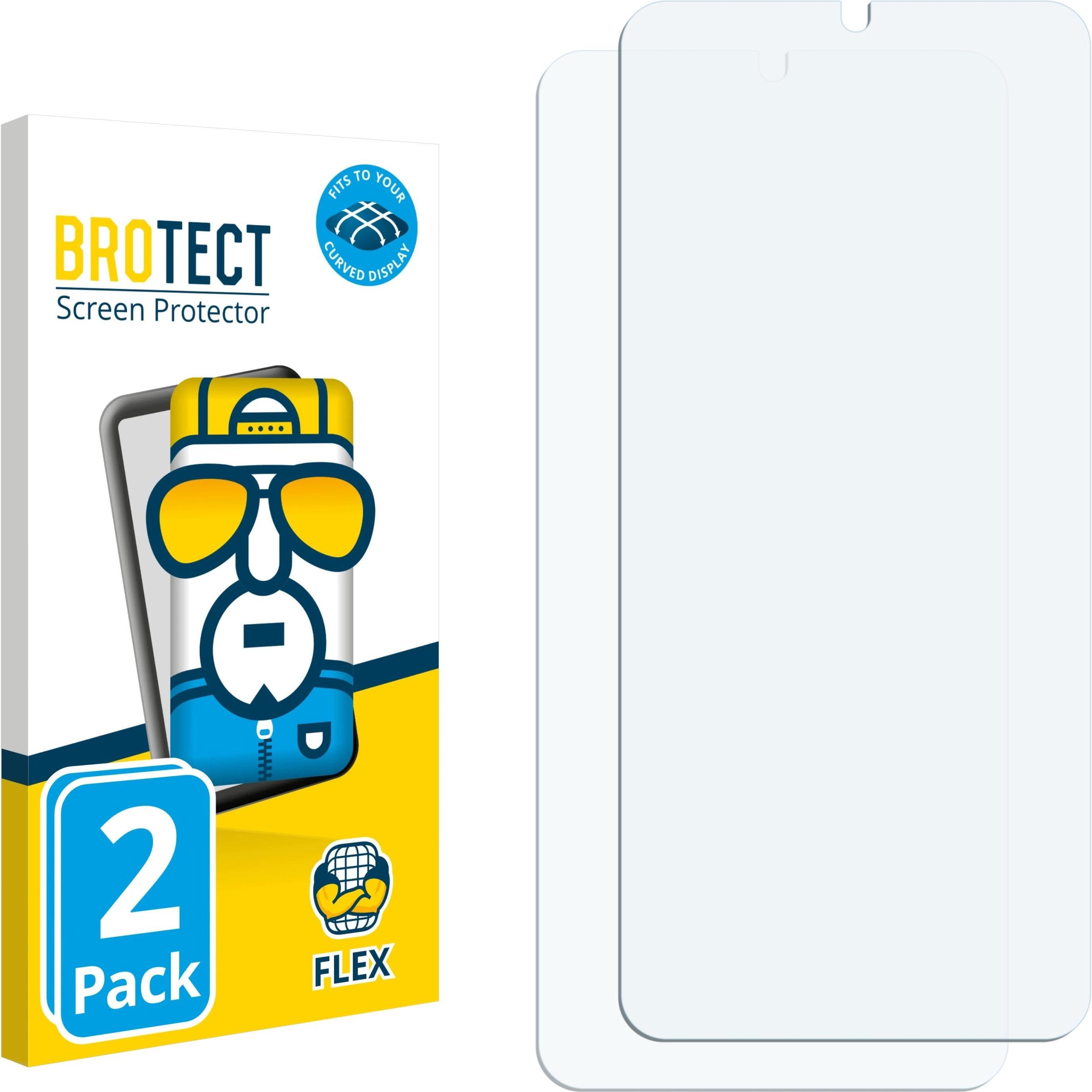 BROTECT Fullscreen Schutzfolie Displayschutz Folie Klar Transparent (2 Stück, Xiaomi Redmi 13C), Smartphone Schutzfolie,...