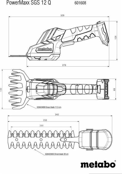 Produktbild Metabo PowerMaxx SGS 12 Q (Akkubetrieb)
