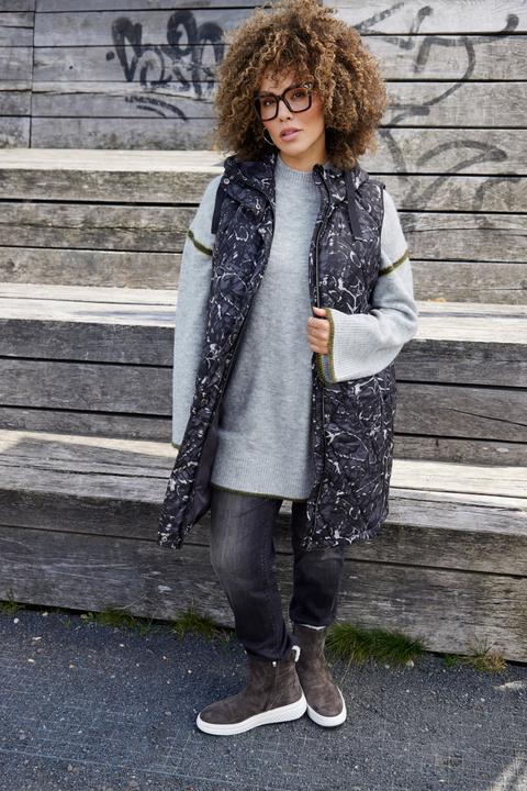 Produktbild Ulla Popken Pullover, Ziernähte, Stehkragen, Langarm (62)