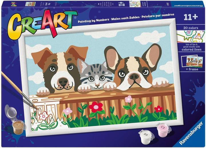 Actual product image Ravensburger CreArt - Peinture par numéro - Cats and Dogs