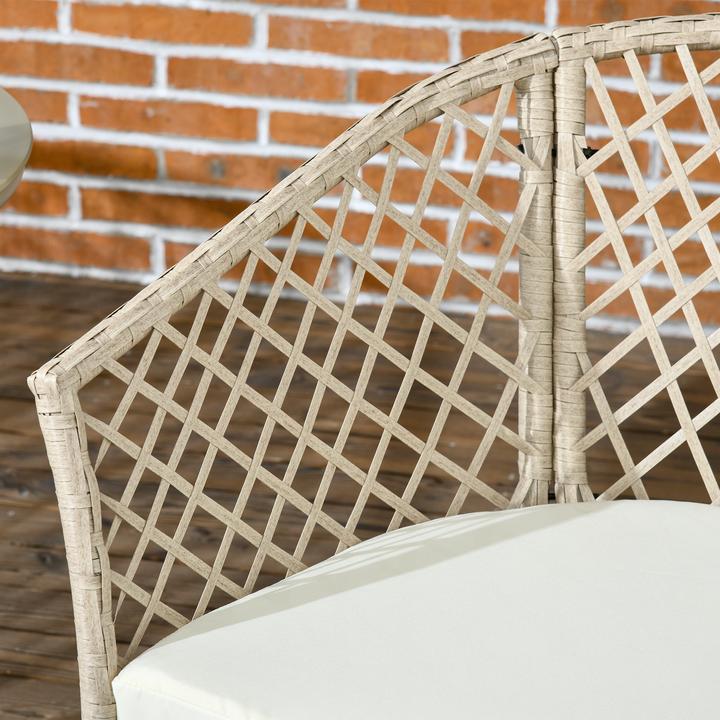 Actual product image Outsunny Wicker garden chair set