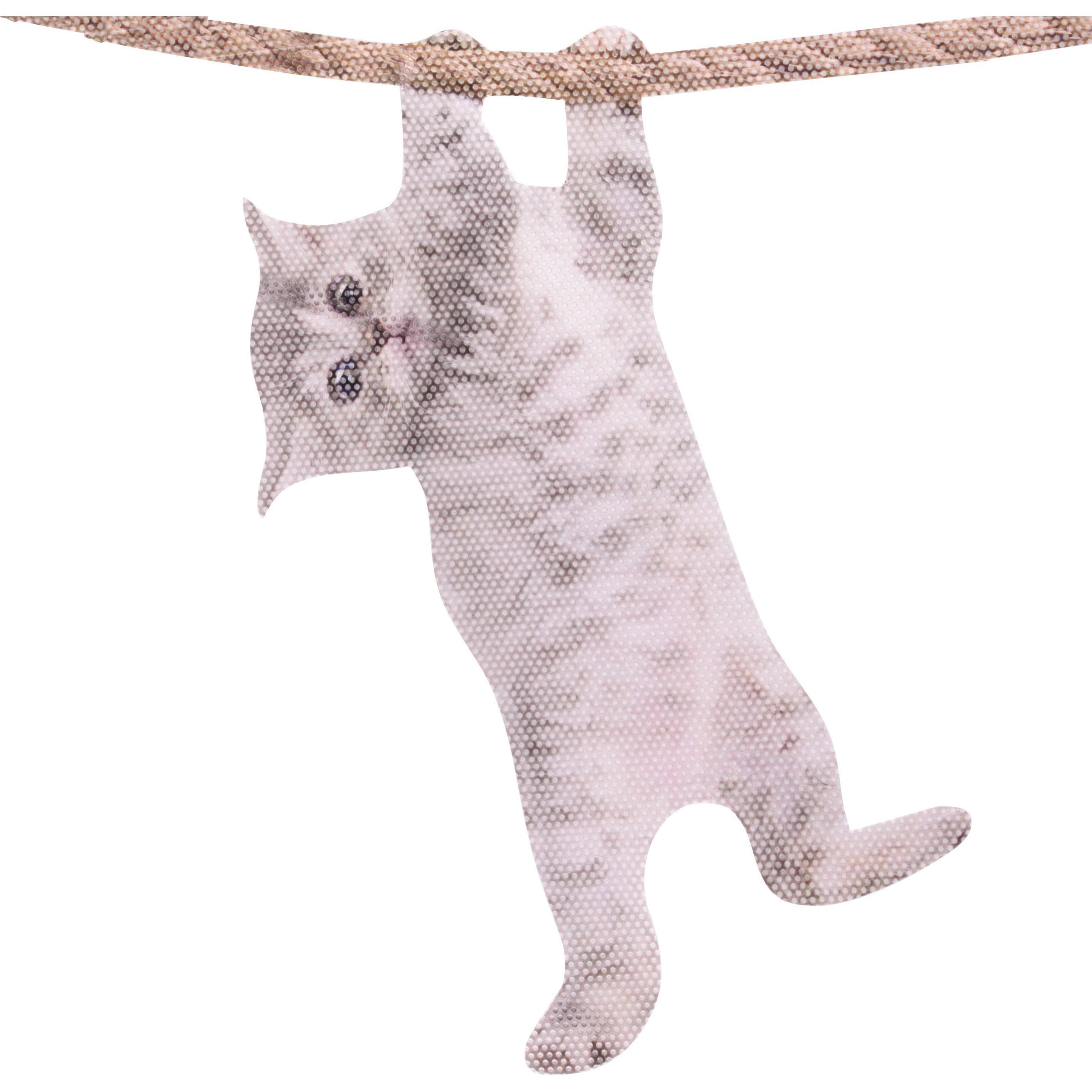 Ride With, Sticker, Hanging Cat - Fenstersticker "Katze"