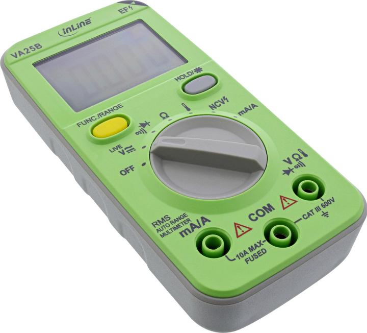 Image du produit InLine Multimètre à plage automatique, format de poche (CAT III 600V)