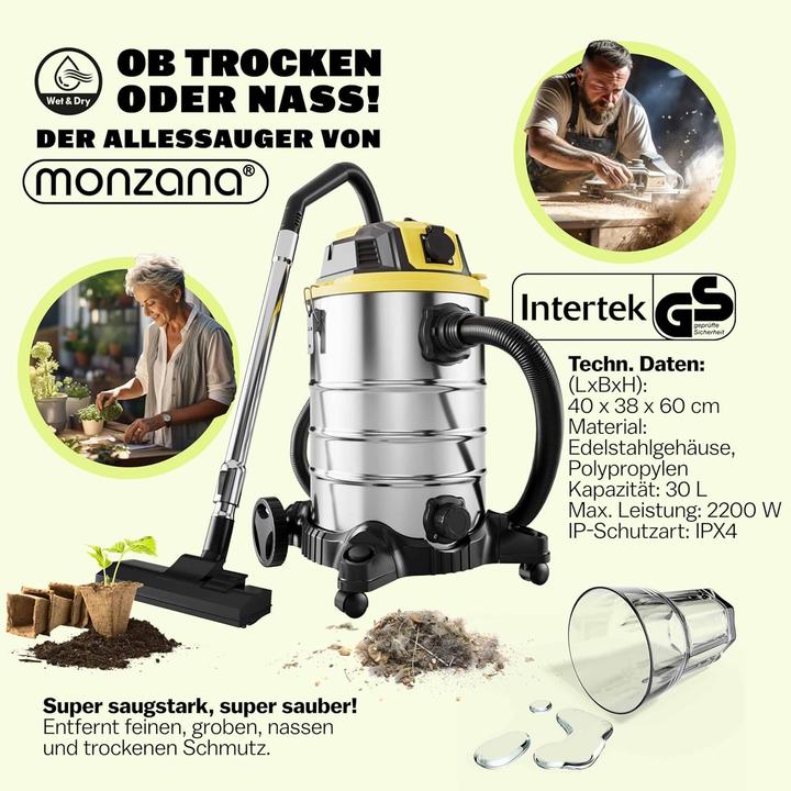 Produktbild Monzana Nass-Trockensauger mit Blasfunktion (Nass-Trockensauger)