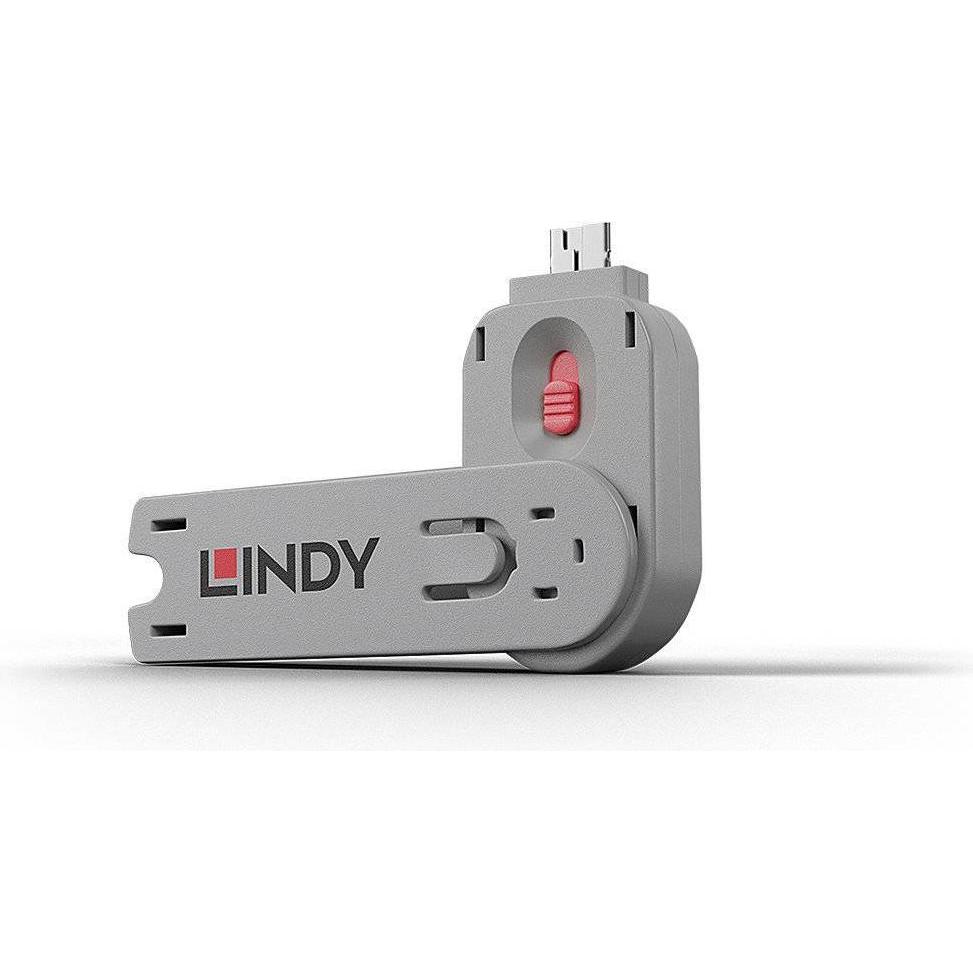 Lindy Schlüssel für USB Port Schloss, Notebook Security, Pink