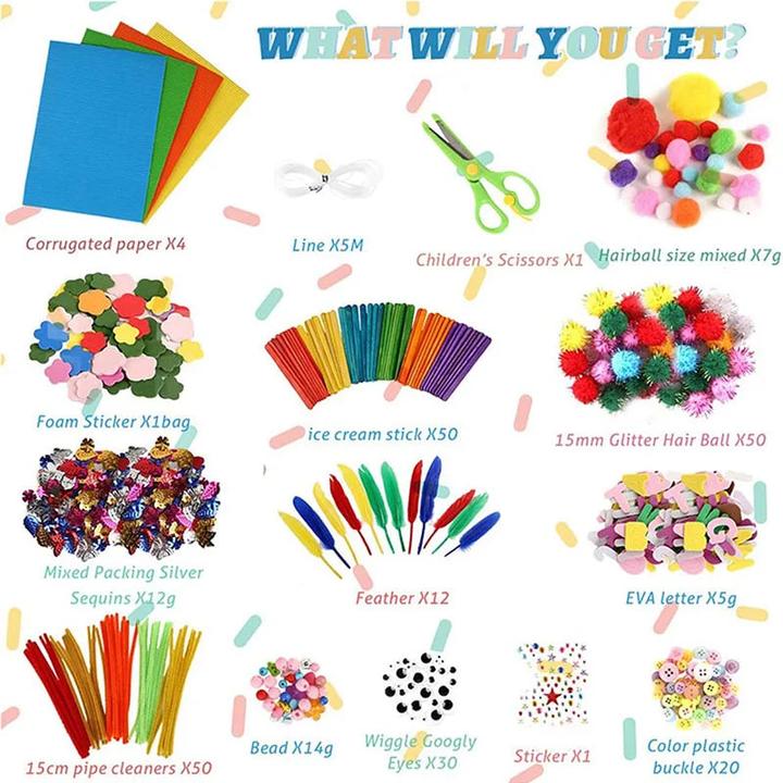 Image du produit Activity Board Jouet de puzzle pour enfants Emballage de matériel de bricolage fait à la main Fil élastique Bouton