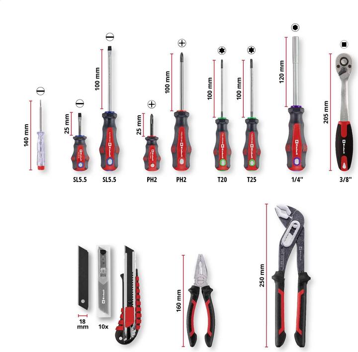 Actual product image Einhell E-Case 370570 (80 pieces)