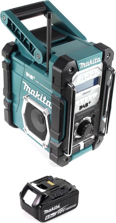 Produktbild Makita DMR 112 G1 Akku Baustellen Radio 7,2 - 18V Bluetooth DAB+ + 1x 6,0Ah Akku - ohne Ladegerät
