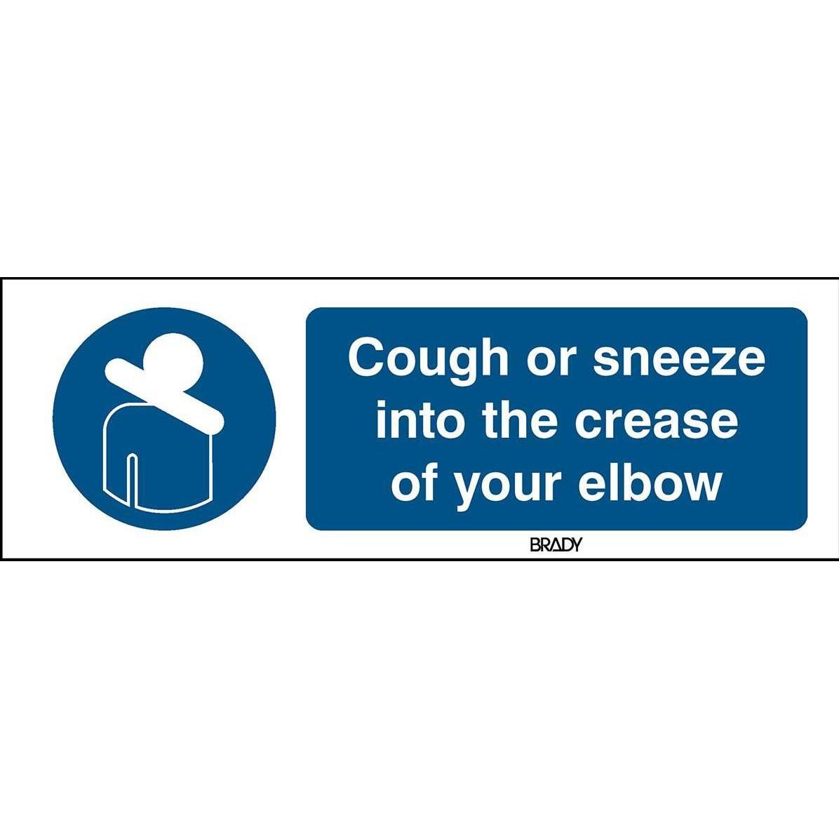 Brady, Etiketten, Safety Sign - Cough or sneeze