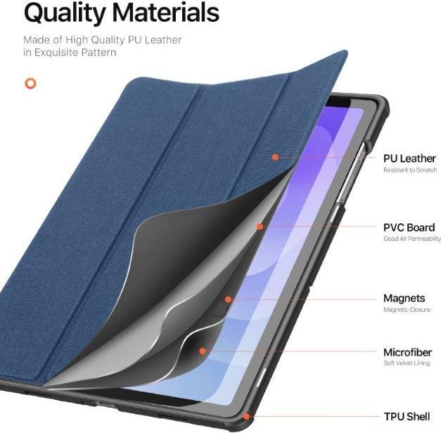 Produktbild Dux Ducis Domo Series Leder Bookcover Hülle (Samsung Galaxy Tab A11+, Samsung Galaxy Tab A9+)