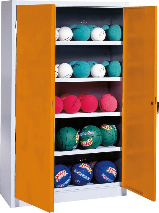 Actual product image C+P Ball cabinet (HxWxD: 195x150x50 cm, with full sheet metal hinged doors, type 3)