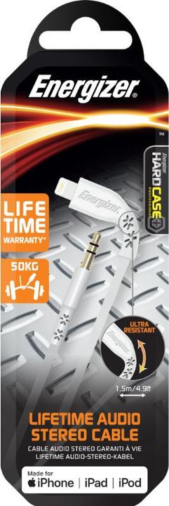 Immagine prodotto Energizer Lifetime Audio Cavo AUX Lightning (1,5 m) bianco (1 pz.)