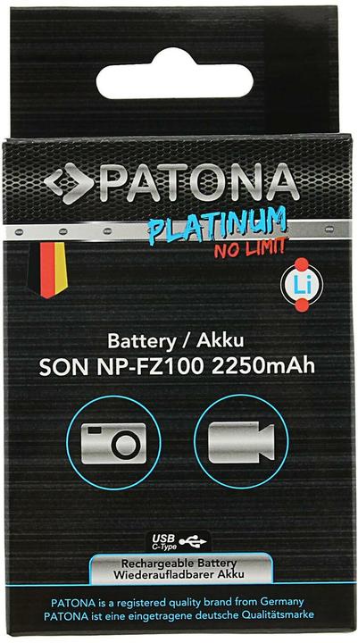 Produktbild Patona Platinum NP-FZ100 USB-C (Kamera Akku)