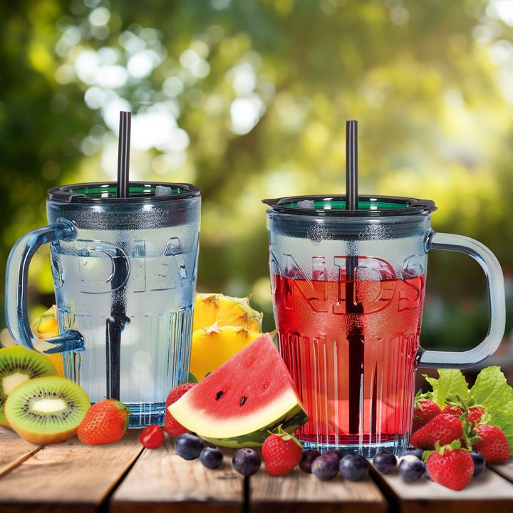 Actual product image Relaxdays 2x Glass cup (0.45 l, 1 x)