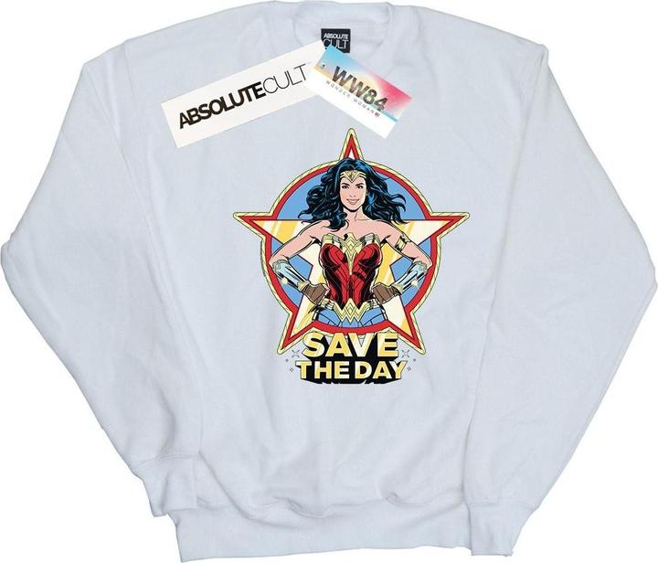 Actual product image Girls Wonder Woman 84 Star Design Sweatshirt (140, 146)