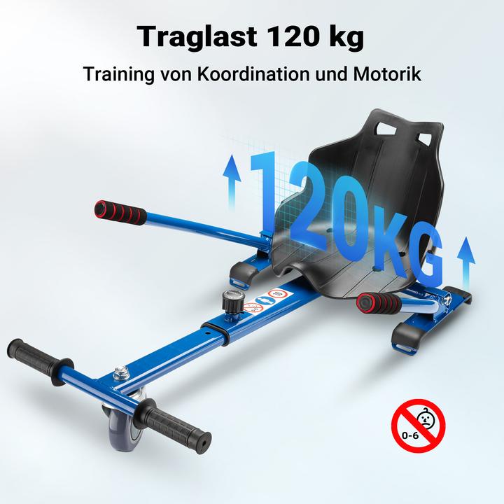 Image du produit Wiltec Siège de Scooter en Siège de Kart ajustable Pour Adulte et Enfants Elektroscooter 120 kg max.