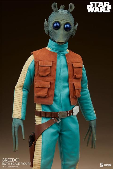 Actual product image Sideshow Star Wars Scum & Villainy action figure 1/6 Greedo 30 cm