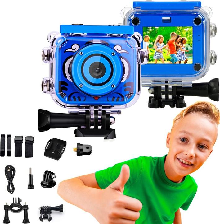 Actual product image Xinjia Extralink Action Pro Kids Camera H18 Blue