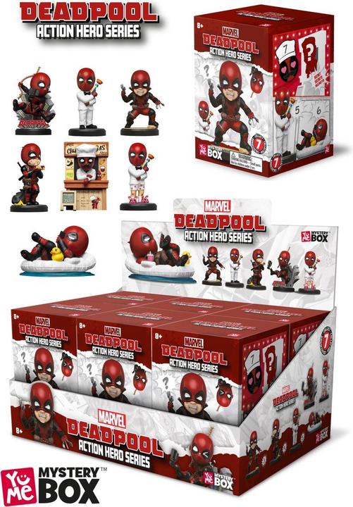 Actual product image YuMe Marvel Hero Box Tower Series Minifigures Deadpool 8 cm Display (6)