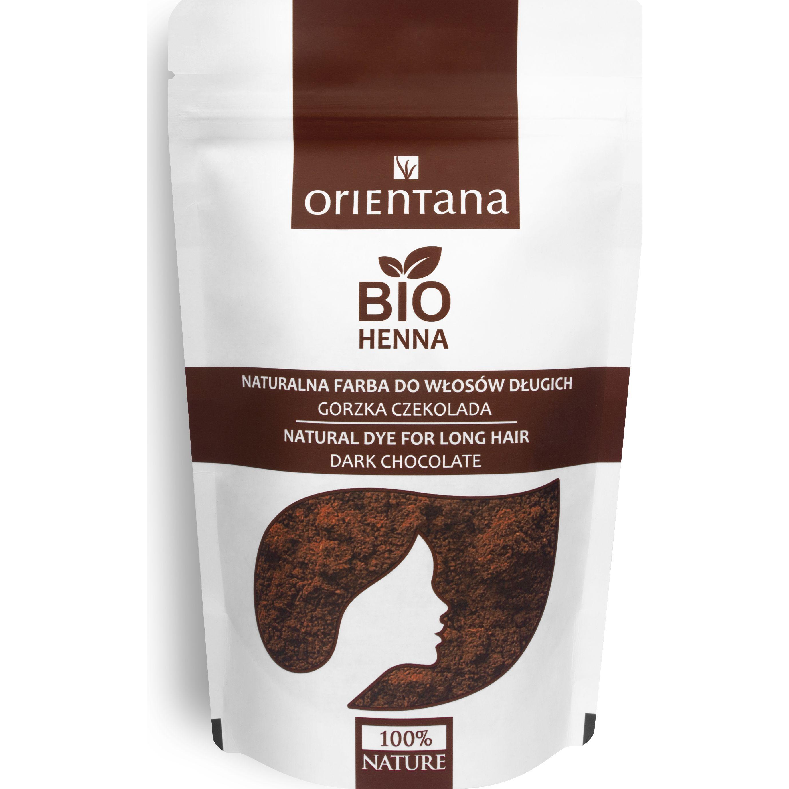 Orientana, Haarfarbe, Bio Henna GORZKA CZEKOLADA 100g (Braun)