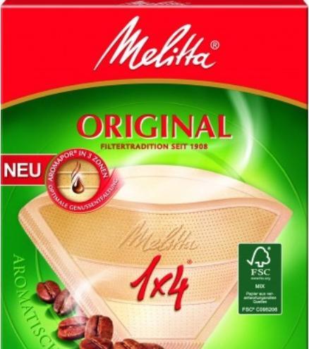 Image du produit Melitta Sacs filtres 1x4 paquet 80 pièces