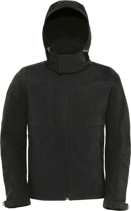 Produktbild B&C SoftshellJacke mit Kapuze FleeceInnenfutter atmungsaktiv wasserabweisend winddicht (S)