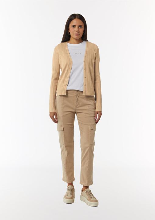 Produktbild Comma Strickjacke Gerippte Strickjacke im Slim Fit (36)