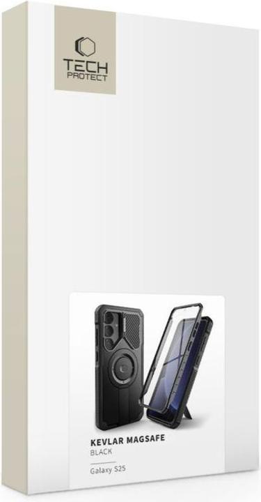 Image du produit Tech-Protect Kevlar MagSafe+ Case for Samsung Galaxy S25 - Black (Samsung Galaxy S25)