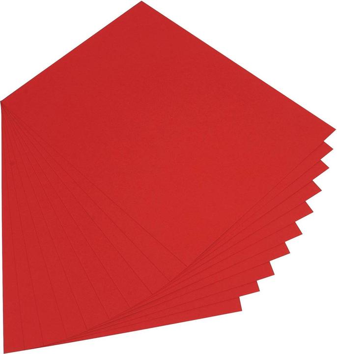 Folia Photo cardboard, (W)500 x (H)700 mm, 300 gsm, brick red (300 g/m², 10 x)