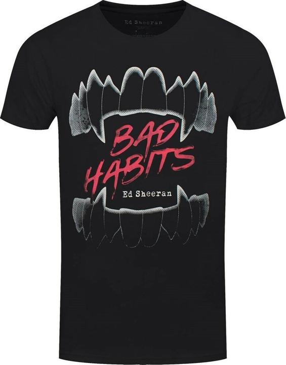 Immagine prodotto Music Brand Maglietta unisex per adulti Bad Habits (L)