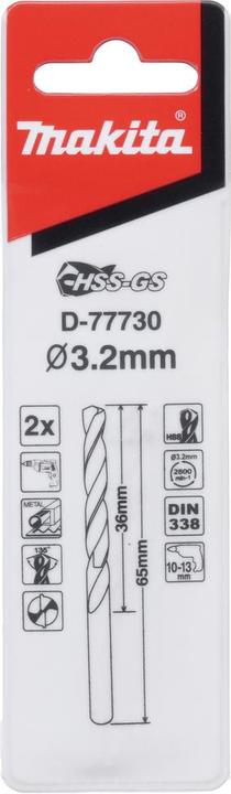 Actual product image Makita D-77730 (3.2 mm)