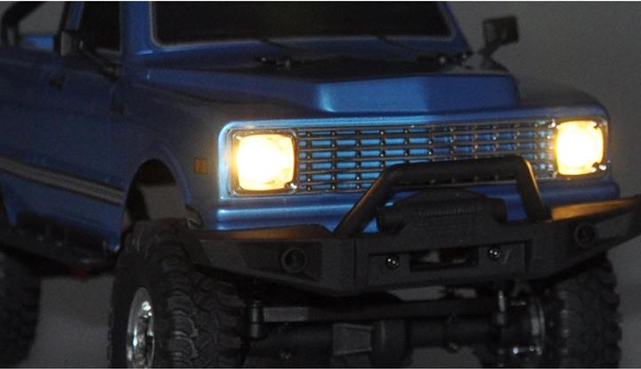 Produktbild Amewi AMXRock AM18 Elektro Brushed Crawler 4WD 1:18 RTR Pick-Up blau (RTR Ready-to-Run)