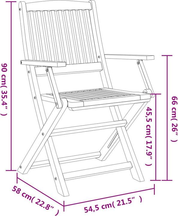 Produktbild vidaXL Gartenstuhl