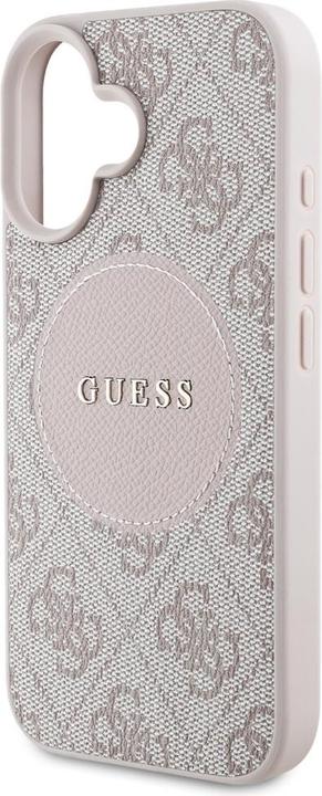 Productafbeelding Guess Case 4G Circle Classic Logo MagSafe for iPhone 16 pink (Apple iPhone 16)