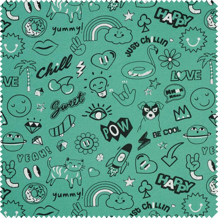 Produktbild VBS Sweat-Stoff "Be Cool", 145 cm, Meterware