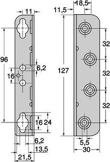 Actual product image Franko Bed load angle (Corner angles, 1 pcs.)