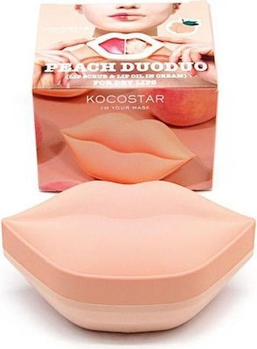 Vican Kocostar Peach Lip Duoduo Scrub - 43 Gramm (Lip Scrub)