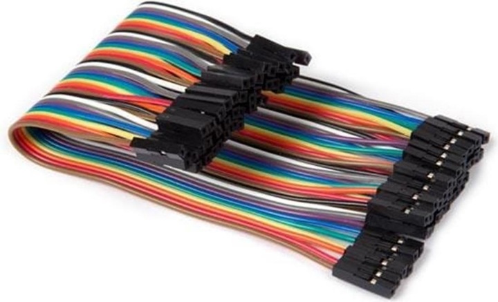 Actual product image Whadda Cable socket to socket 40-pin, 15 cm wire jumper