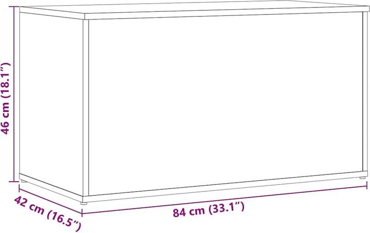 Produktbild vidaXL Aufbewahrungstruhe (84 cm, 1x)