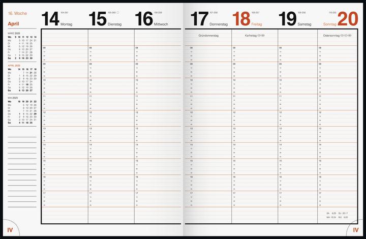 Actual product image Rido Idé Book calendar model magnum (2025) (Hardcover, German)