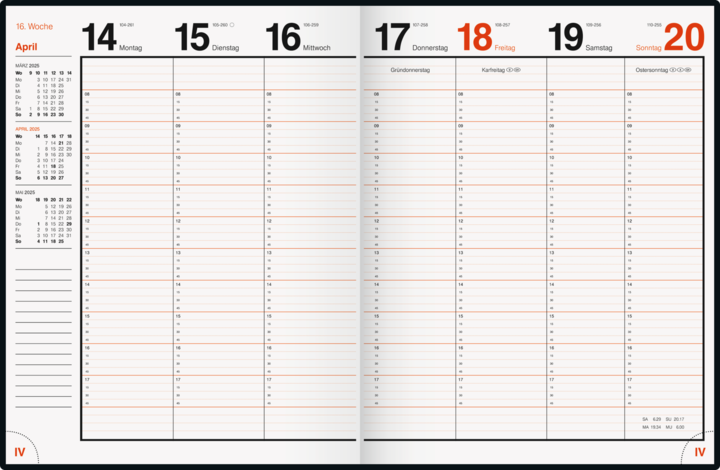 Actual product image Rido Idé Book calendar model magnum (2025) (Hardcover, German)