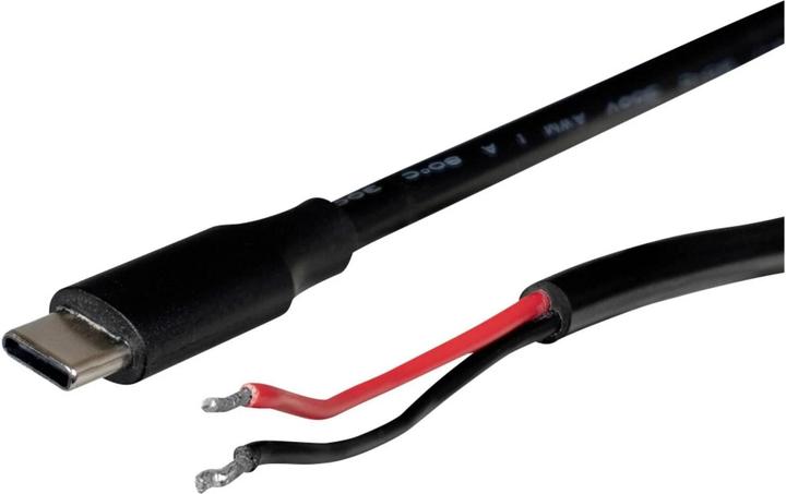 Produktbild Joy-it Strom-Kabel (1x USB 2.0 Stecker C - 1x offene Kabelenden) 1 m Schwarz (1 m, USB 2.0)