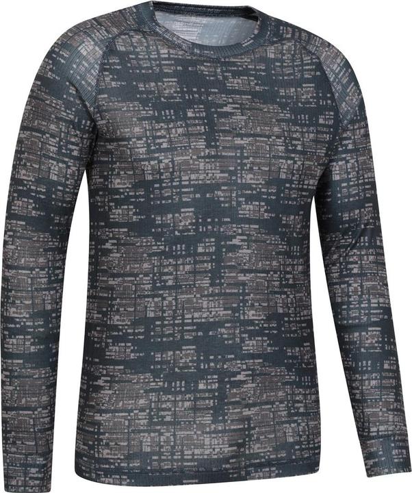 Actual product image Mountain Warehouse Mens Talus Printed Long-Sleeved Thermal Top (L)