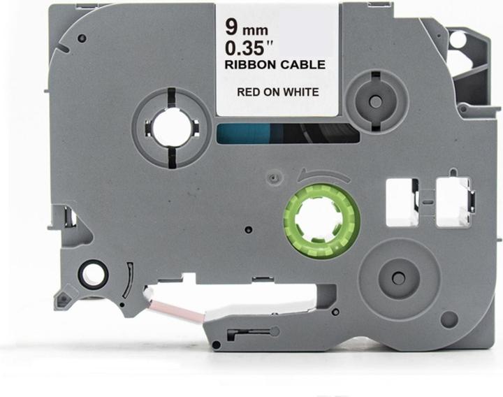 Produktbild Hermex Alternatives Etikettenband zu Brother TZe-FX222 Beschriftungsband (0.90 cm, Rot, Weiss)