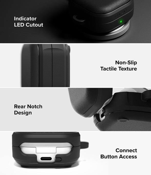 Produktbild Ringke Onyx Magnetisch Magsafe Samsung Galaxy Buds 4 / 4 Pro Schwarz (Ladecase Hülle)